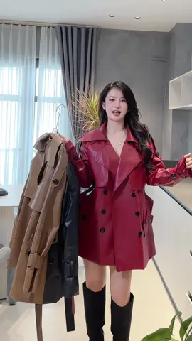 Áo da xin xò e về đủ màu nha #xuhuong #thinhhanh #fybシ #setdoxinh #aokhoac 