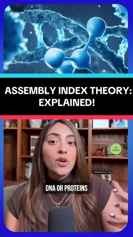 Today I Learned about Assembly Theory & it’s blowing my mind. Assembly Theory, at its core, is a mathematical way to determine whether something is alive or not.   Every molecule has an 