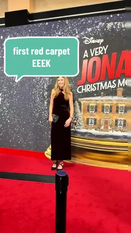 SOMEONE PINCH ME  thank you @Disney for inviting me to the A Very Jonas Christmas movie nyc premiere !! such a surreal moment to be apart of this 🥹✨ A Very Jonas Christmas Movie premieres Nov 14 on @Disney+ & @hulu  #redcarpet #averyjonaschristmasmovie #disneyplus #nyc #nyccreator 