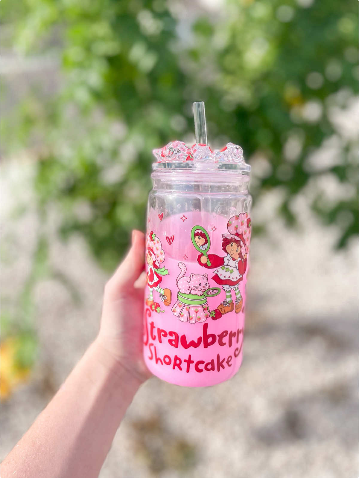 Another beautiful Strawberry Shortcake snow globe tumbler 🍓🍰 #snowglobetumbler #customtumbler #tumbler #strawberryshortcake #asmr #nostalgia 