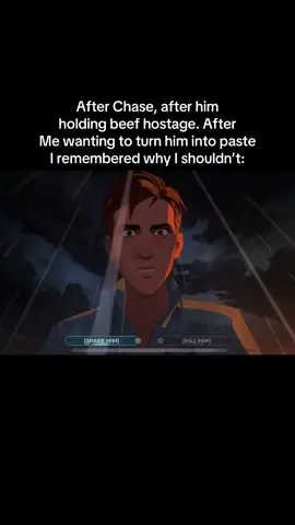 After all said and done, I wanted to do what he did to me ten fold but I know him “respecting” true hero’s, realizing what Robert built with the Z-team I got over my own path of vengeance and spared the bastard. I didn’t want to but I realized what Robert has gained and stands to lose if he continues down that path. #dispatch #gaming #heroism #fyp #playstation 