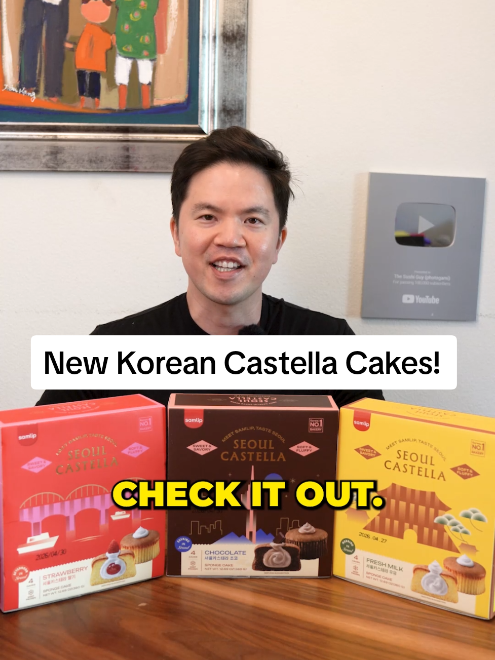 New Seoul Castella cakes from H Mart, Hannam Chain, and Zion Market! Made by Samlip, Korea’s No. 1 baking company  These come frozen and are unbelievably soft — with real whipped cream (not frosting!) inside.Three flavors: Milk , Strawberry , and Chocolate Each one is light, bouncy, and full of that signature castella fluff. If you see these at H Mart, Hannam Chain, and Zion Market, grab them fast — they’re brand new and seriously good. #koreandessert #thesushiguy #hmart #koreanfood #foodreview 