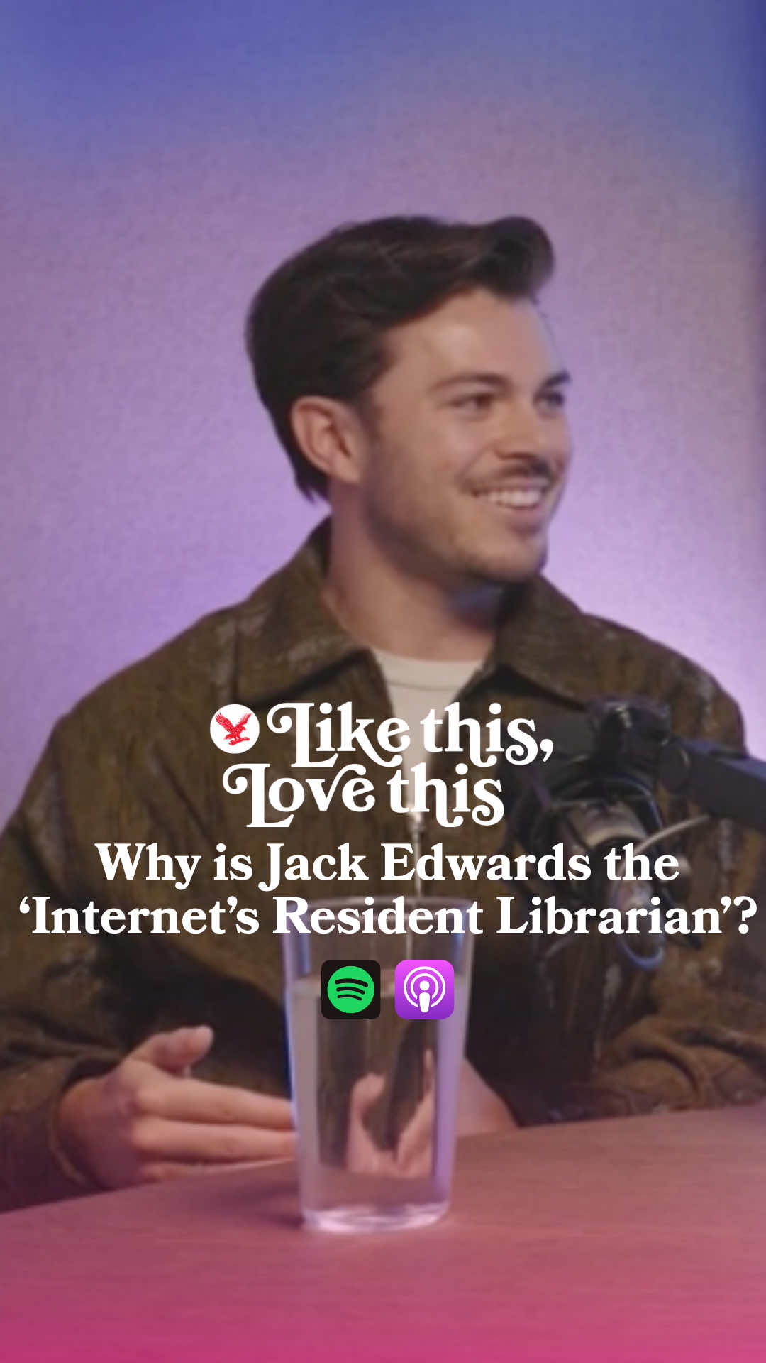 We are back with season 2 of Like This, Love This! To kick us off, Lucie McInerney speaks to @Jack Edwards about his favourite stories and explains how he came up with the nickname The Internet’s Resident Librarian. Jack Edwards is a book influencer and author who started off vlogging on YouTube about his university experience when he started his English Literature degree at Durham University. He has since built a following of 4 million subscribers across his platforms, started his own online book club Inklings and interviewed the likes of Gillian Anderson, Guillermo del Toro and Cillian Murphy. Click the link in our bio to hear the full episode. #likethislovethis #recommendations #podcasts #books #tv 
