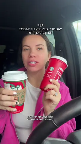 Who’s getting their red cup today!? @starbucks #starbucksfree #starbuckshack #starbucksredcupday