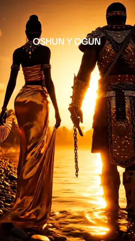 Oshun y Ogun#lucumi #orishasyyorubas😝😎📿🍀👍 #yalorde🌻🌻🌻🌻🌻👑👑👑👑👑 #oggun💚🖤🚂⛓⚒ #religionyorubaafrocubana 