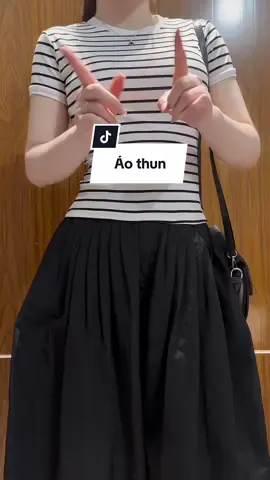Áo thun sọc #xuhuongtiktok #aothun #phoidoxinh #tiktokshop 