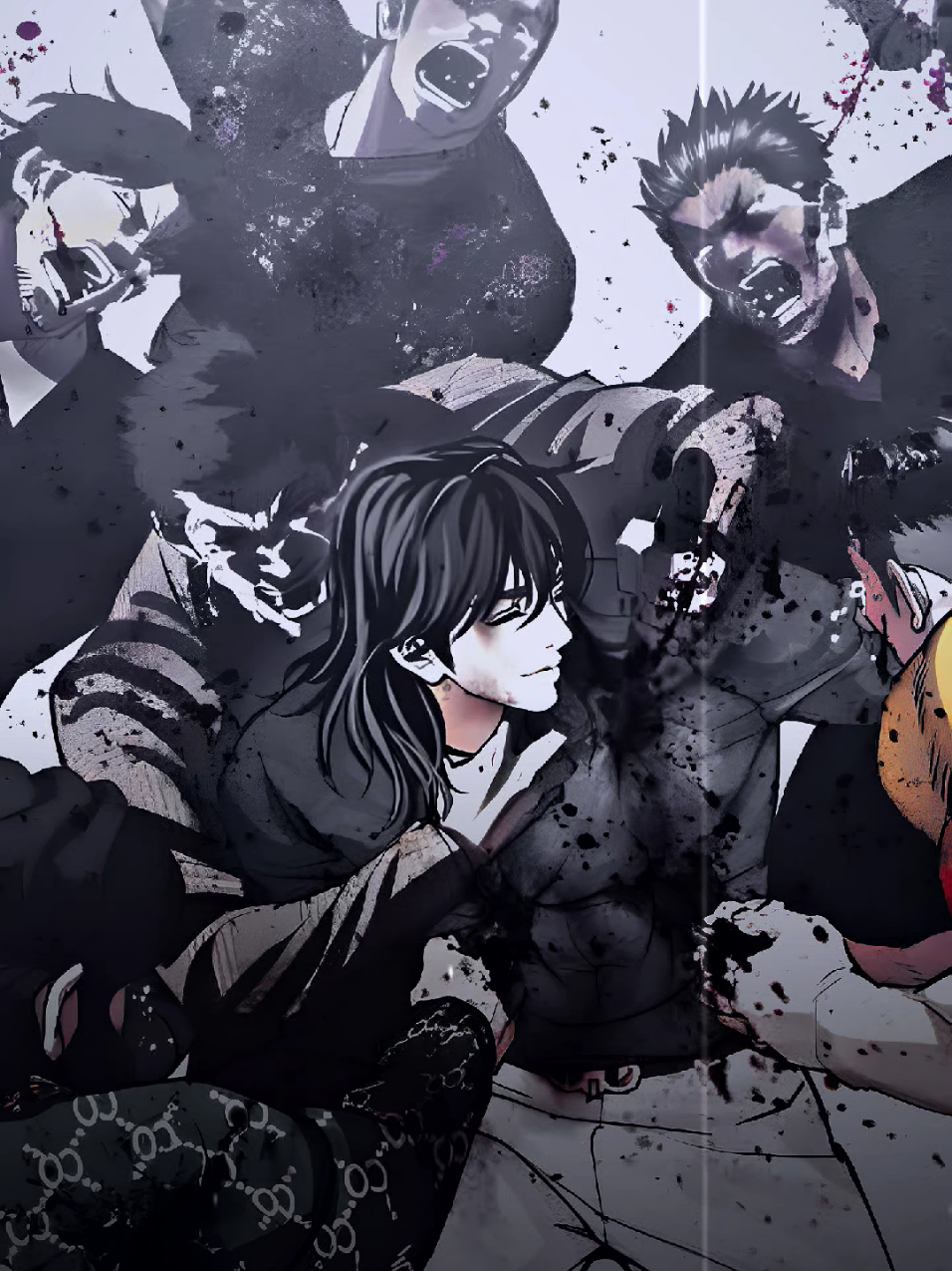 yujae...  ternyata selama ini dia baik, ngekhianatin speed hanya untuk berpura-pura masuk black gang agar bisa bales dendam ke jpc😞🥺🥀 #spoiler #lookism581 #lookism #manhwa #fyp 