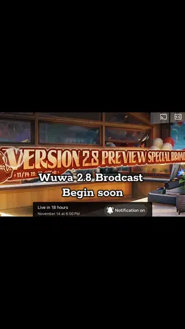 Don’t missed the wuwa 2.8 broadcast live ☝🏼#wutheringwaves #wutheringwavesedit  #chisa #buling #kurogames 