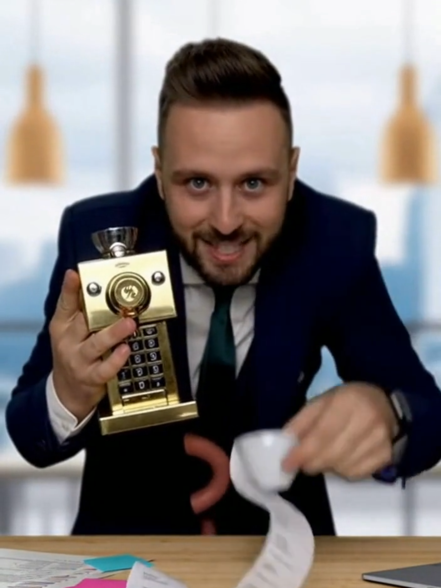 ☕ PROSELATTE – złoty ekspres-kalkulator dla bankiera! 💰 🎁 Top 10 świątecznych prezentów – nr 10: PROSELATTE z prognozą premii! 💸 Latte z wydrukowaną stopą procentową? Tylko PROSELATTE! Topowa dziesiątka prezentów dla bankierów na święta! 🎄 Numer 10: PROSELATTE ☕ – złoty ekspres-kalkulator, który nie tylko parzy latte, ale i drukuje w piance aktualną stopę procentową. 3,7 i jest pianka! Naciskasz przycisk – wyskakuje prognoza premii, a paragon pachnie jak bonus. Słyszysz? Szepczę, że rynek rośnie. 💸 Idealny humorystyczny gadżet dla każdego finansisty, który lubi kawę i zabawę! 😄 LEGAL DISCLAIMER Ten produkt nie istnieje naprawdę. To humorystyczny koncept stworzony przez AI wyłącznie dla rozrywki. Nie traktujcie tego serio. This product does not exist. It's a humorous AI-generated concept made for entertainment purposes only. ❤️ Subskrybuj, jeśli chcesz więcej takich wynalazków! 👍 Polub, jeśli też lubisz latte i bonusy! 💬 Napisz w komentarzu, jaki wymyślony gadżet dla bankiera chciałbyś mieć! #AIhumor #prezentyświąteczne #żart #gadżet #święta #bank #coffee #AIcreation #śmiesznefilmy Celem naszych filmów jest dostarczanie rozrywki i wiedzy, często poprzez satyrę. Nie traktujcie wszystkiego całkiem serio :) Ten materiał został wygenerowany z wykorzystaniem AI.