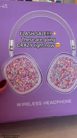 These are flying right now. The colors, the glitter, the noise canceling… everything is so good. And the flash sale price is even better. Perfect gift idea, too. 🎧✨ #tiktokshopblackfriday   #tiktokshopcybermonday  #giftideasforher  #giftsforkids  #headphones