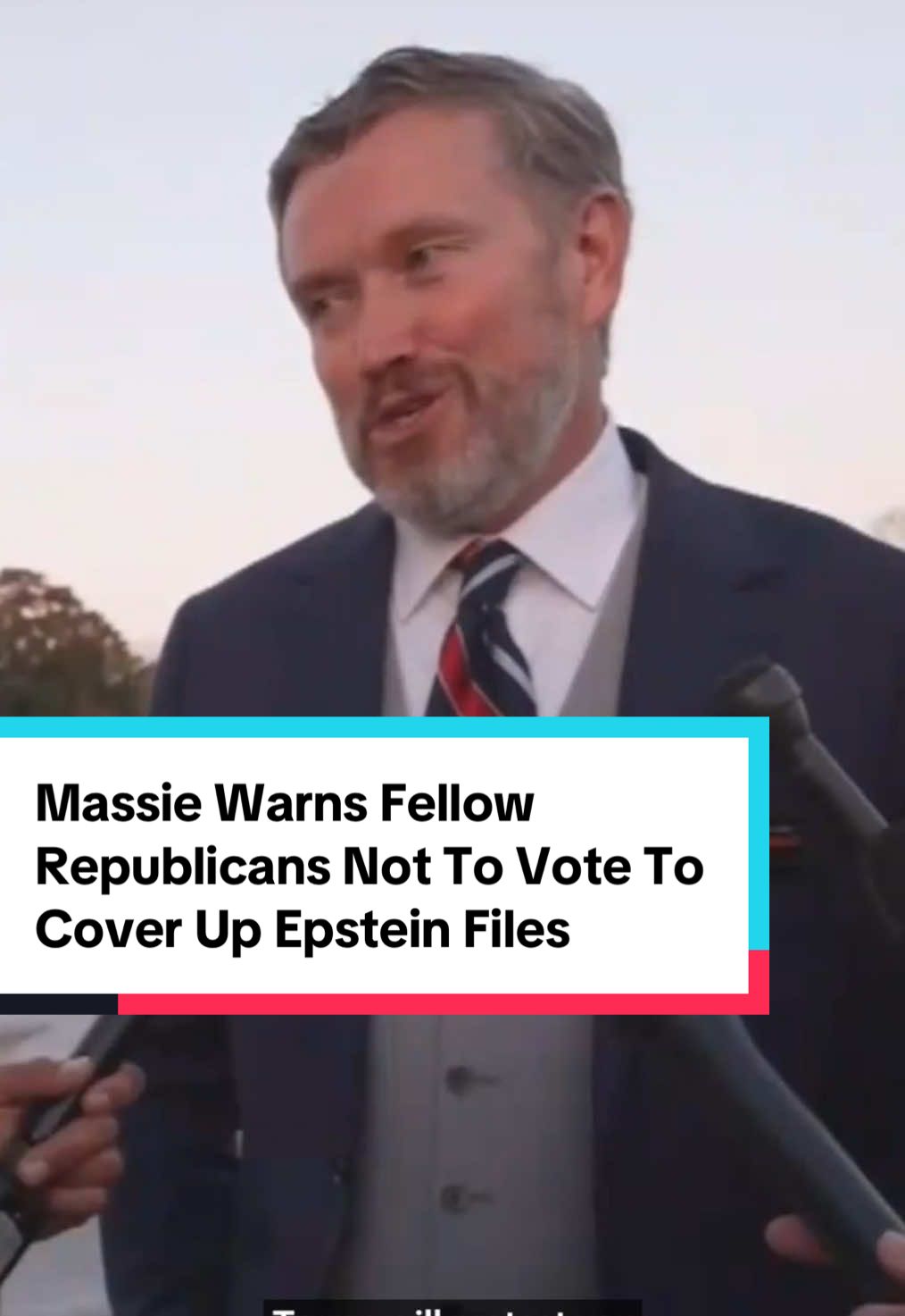 Rep. Thomas Massie has a message for his fellow Republicans on a vote to release the Epstein files: Don’t be on the wrong side of history. #thomasmassie #congress #republicans #epstein #politics 