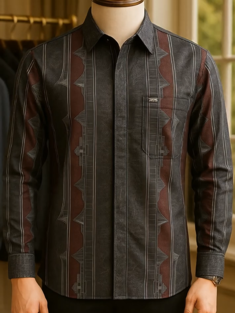 Laskala Batik Premium Bandung Kemeja Batik Pria Slimfit Lengan panjang #kemejapria #bajulebaran #stylish #bajubatik #fypage 