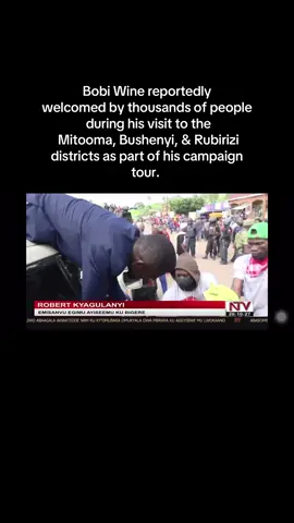 Bobi Wine was reportedly welcomed by thousands of people during his visit to the Mitooma, Bushenyi, and Rubirizi districts on November 13, 2025, as part of his campaign tour #ntvakawungezi #bobiwine  #foryou  #robertkyagulanyissentamu  #kampala_uganda🇺🇬🇺🇬🤝  