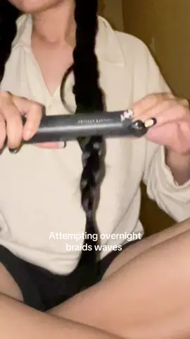 See u in the morning 👀#lazyhairstyles #overnightbraids #easyhairstyles 