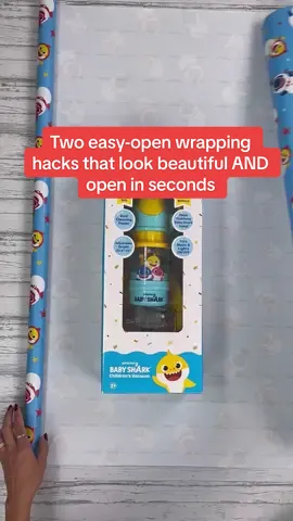 Two easy-open wrapping hacks that look beautiful AND open in seconds #wrappinghacks #giftwrapping 