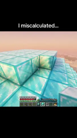 I miscalculated by 1 block. #Minecraft #trend #scliffer