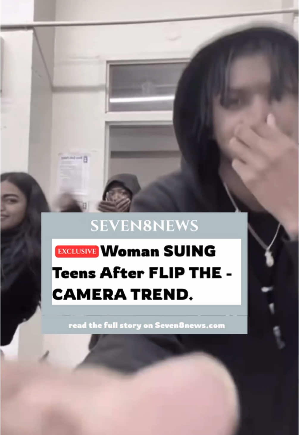 3 teens are currently being sued after asking a lady in Walmart to film at TikTok for them.  They flipped the camera as part of the “Flip The Camera Trend”. They posted her on social media and hateful things have been said—disgusting things.  She claims she seen the video posted online and the comments with it. It has now landed her in a state of depression and insecure-within herself.  bullying is not okay. read more about it at seven8news.com #flipthecamerachallenge #foryoupage 