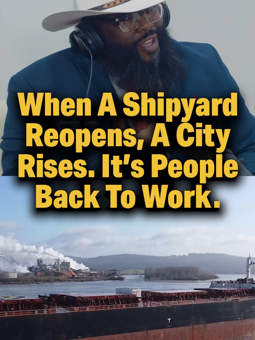 “When a shipyard reopens, a city rises.” 💪 American shipbuilding is back — and it’s putting hundreds back to work. ⚓️ 🎥 Full episode w/ Randolph T. Martin, Commissioner @ Port of Port Arthur: 🔗 https://www.youtube.com/watch?v=cvgUKIkNxIM 🎧 Listen on Truck N’ Hustle Podcast 🚛 Follow @trucknhustle #TruckNHustle #Shipbuilding #MadeInAmerica #PortOfPortArthur