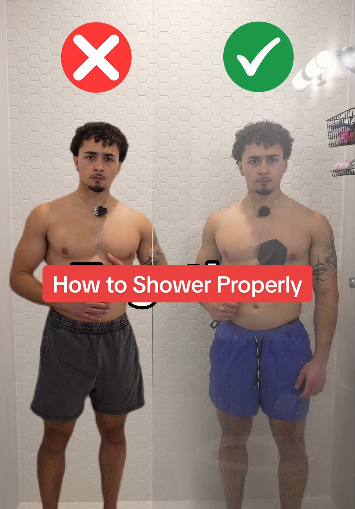 How to Shower Properly #shower #SelfCare #hygiene #fyp 