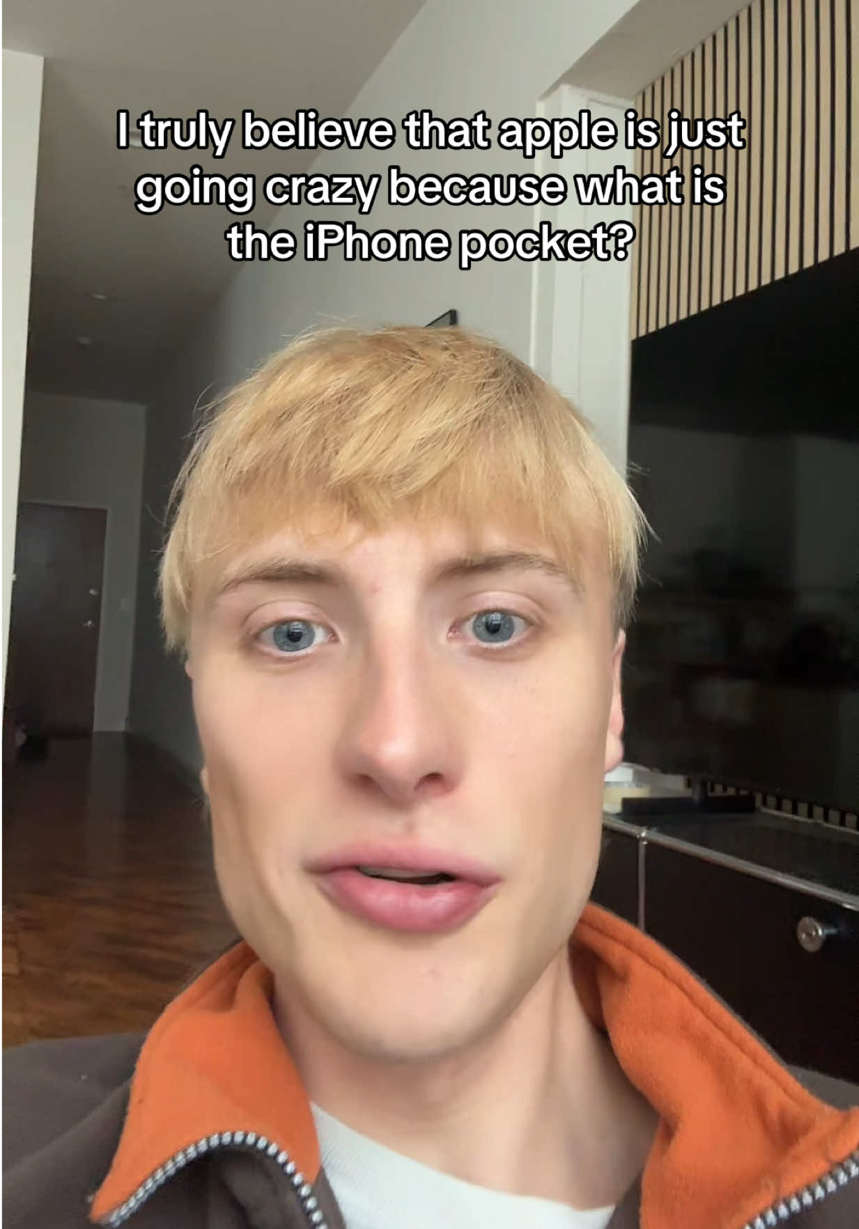 the iphone pocket is funny cause there are a bunch of other things that could hold your iphone and they think imma get this glorified sock. what do you think ? #iphone #apple 