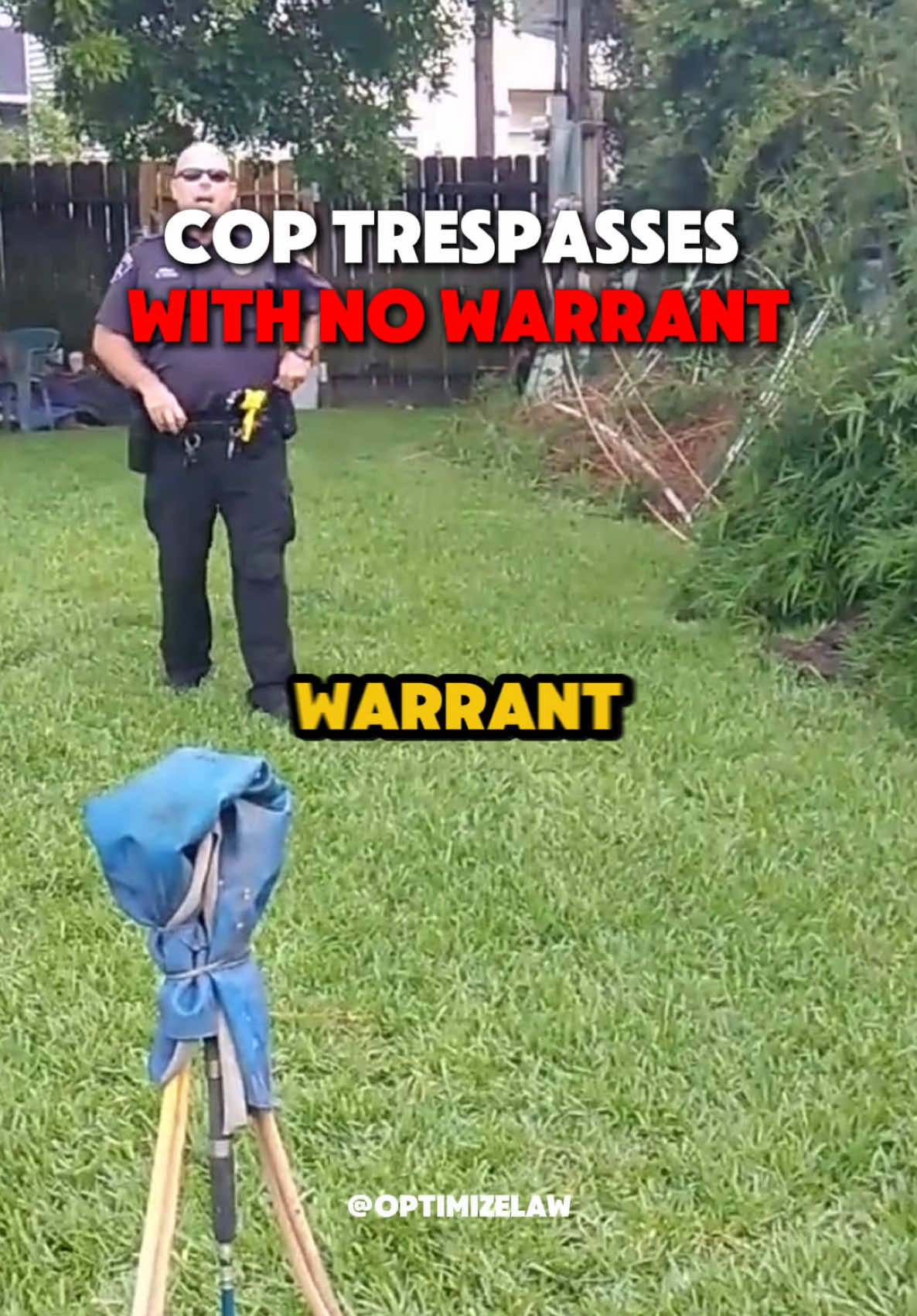 Cop Trespasses on Private Property and Instantly Regrets It  #foryoupage #fyp #viral #KnowYourRights #tiktokviral 