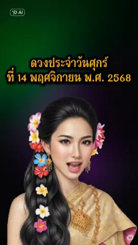 ดวงประจำวันศุกร์ที่ 14 พฤศจิกายน 2568 #ดวงประจำวัน #ดวงรายวัน #ดวงชะตา #ดูดวง #สายมู 