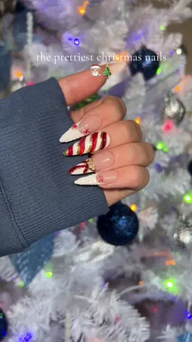 like obsessed #nailphoria #nailtok #3dnailart #pressonnails #christmasnails @Nailphoria