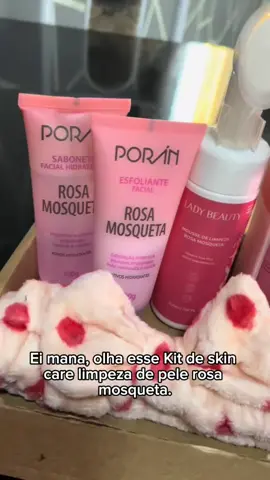 Kit skin care limpeza de pele rosa mosqueta #shopee #Beleza #cuidadoscomapele #limpadorfacial  #link_na_bio 