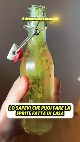 🍹🌿 “Sprite Naturale Fatta in Casa: Rinfrescante, Salutare e Frizzante” Ingredienti e dosi: 	•	3–4 rametti di timo fresco 	•	1 cucchiaino di miele 	•	500 ml di acqua 	•	1 bottiglia con chiusura ermetica Preparazione: 	1.	Metti i rametti di timo nella bottiglia. 	2.	Riempila con 500 ml di acqua e aggiungi 1 cucchiaino di miele. 	3.	Chiudi bene la bottiglia e agitala accuratamente. 	4.	Lascia riposare 3–4 giorni in un luogo fresco e buio. Risultato: 	•	Leggera effervescenza naturale 	•	Bevanda frizzante, aromatica e salutare 	•	Ideale come rinfresco naturale senza zuccheri aggiunti#dieta #italia #rimedinaturali #perte #viral 