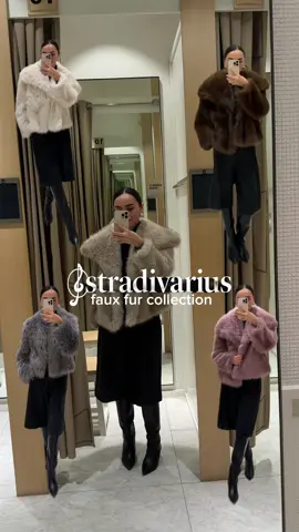 @Stradivarius Fur Coat Collection 🤍#stradivarius #ad 