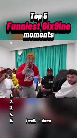 Top 5 funniest 6ix9ine moments! #6ix9ine #sixnine #moments #clips #fyp 