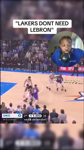Lakers sure could've used LeBron last night vs the Thunder