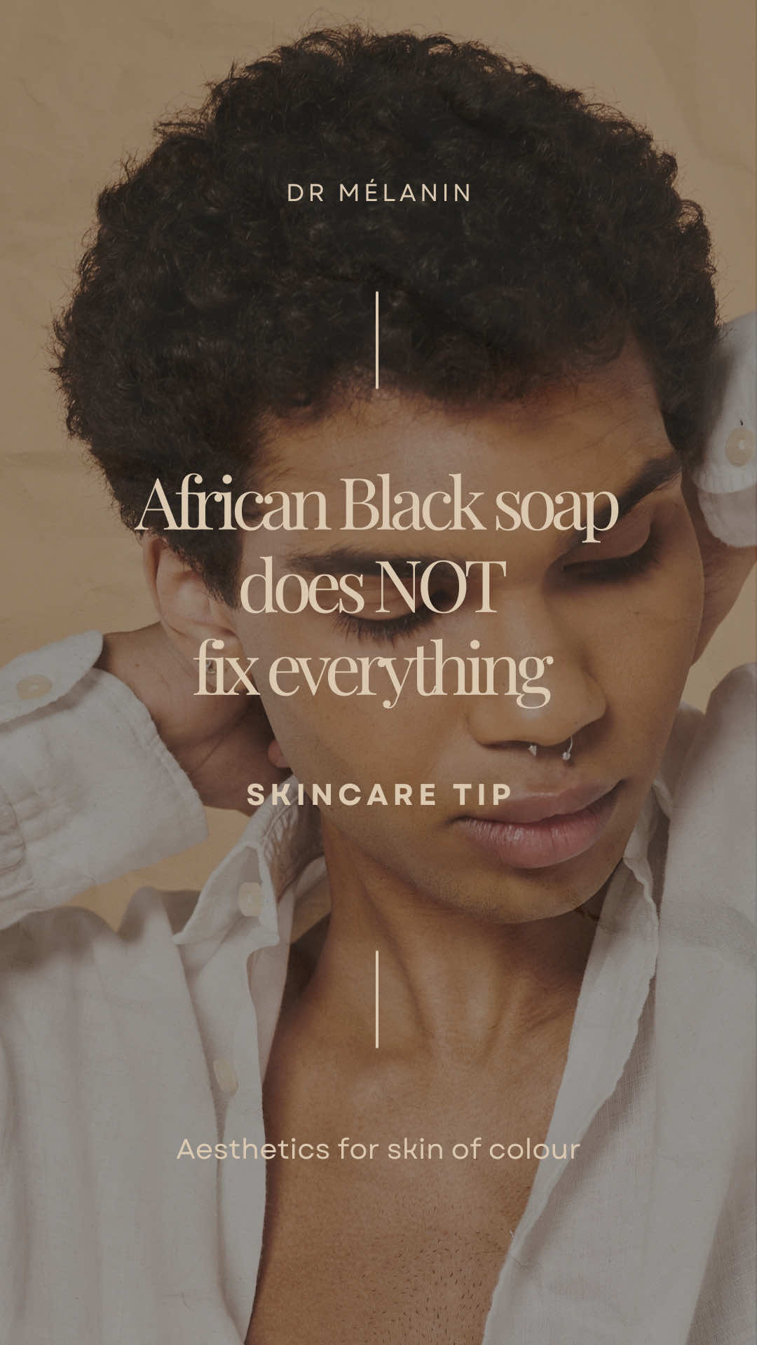 Despite what your auntie might say, African Black Soap doesn’t fix everything!  While it’s often praised for its deep-cleansing properties, it can be far too harsh for daily use—especially on skin of colour. African Black Soap can strip away essential moisture, leaving your skin dehydrated and unbalanced. In dry environments like the UK during winter, this effect is amplified. When the skin loses too much moisture, it overproduces oil to compensate, leading to congestion, breakouts, and sensitivity. Healthy skin starts with balance, not harsh cleansing. Skip the soap and opt for a gentle cleanser to protect your skin’s natural barrier. For more personalised skincare advice and professional guidance tailored to your skin, book your consultation with Dr Mélanin in West Thurrock today 🤎 #africanblacksoap #facesoap #aestheticclinic #blackskincare #skincaremistakes 