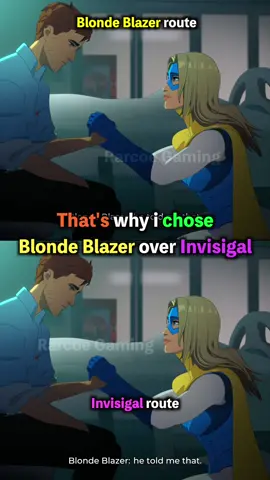 That's why I chose Blonde Blazer over Invisigal in Dispatch #dispatch #dispatchgame