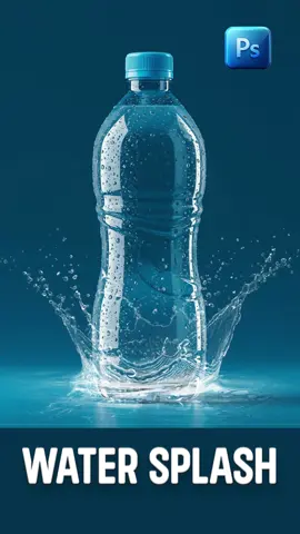 💦✨ “Make realistic transparent water splashes in Photoshop like a pro! 💧🧊 #PhotoshopTutorial #WaterEffect #DesignTips #PhotoshopMagic #foryou 