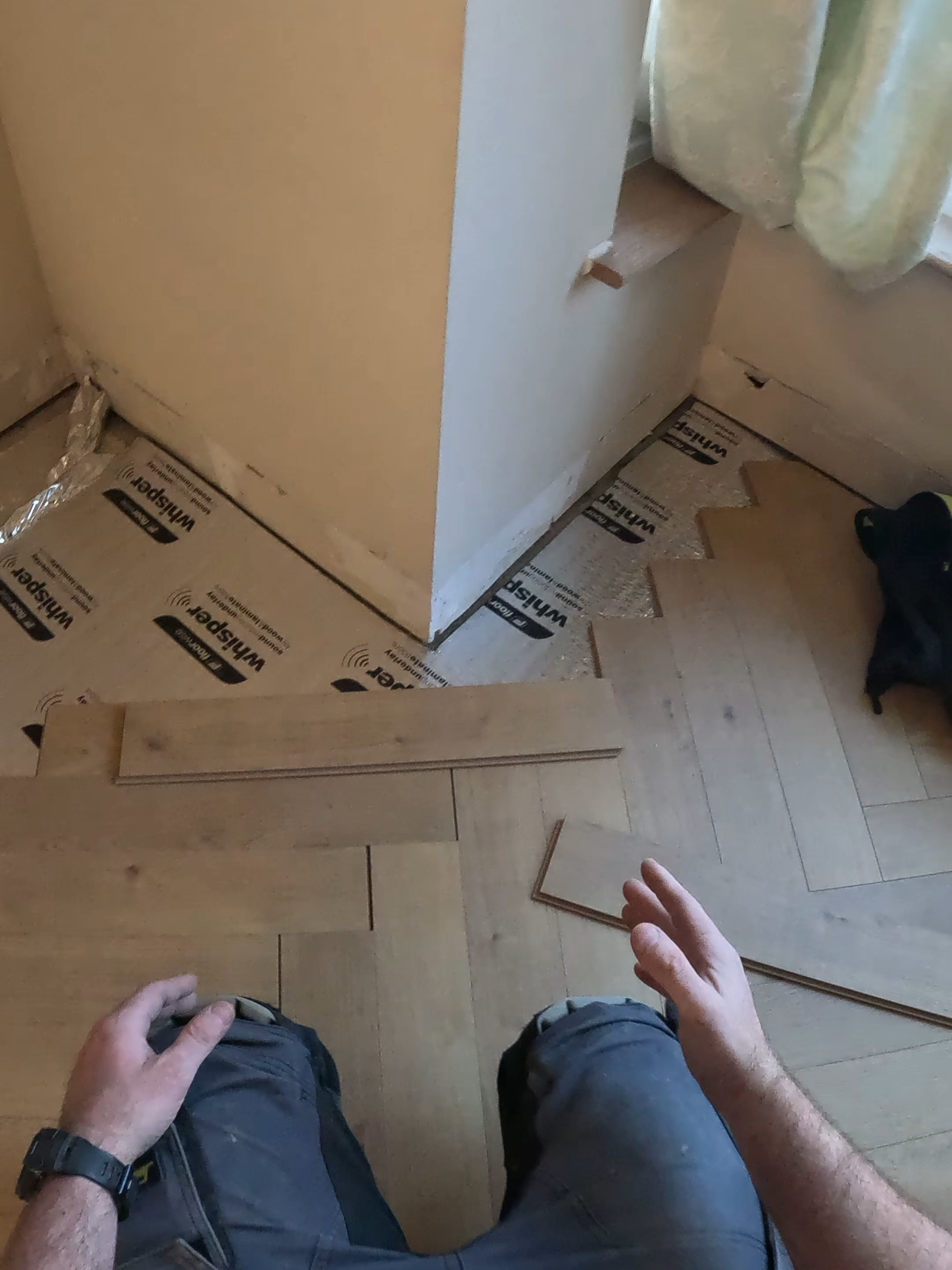 mother would be proud #ideas #tipsandtricks #money #flooringtips #DIY #laminateflooring #herringbone #howto #homeimprovement #qualityflooring #edgein