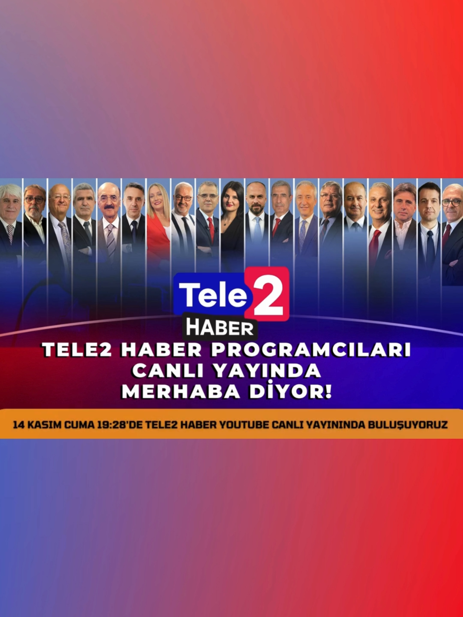 Tele2 Haber ilk canlı yayını yarın akşam 19.28'de YouTube'da!