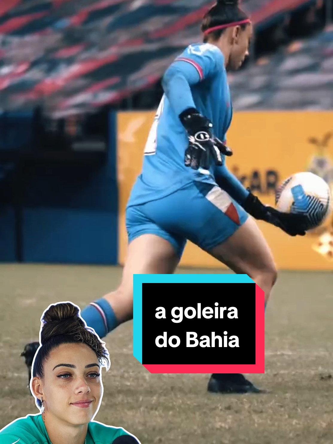goleira Yanne Lopes do clube do Bahia é uma das promessas do futebol brasileiro #futebolbrasileiro #tiktokesportes #bahia 