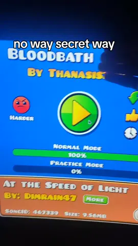#easteregg #secretway #gd #bloodbath IMAGINE NOT BEATING BLOODBSTH 1 TRY