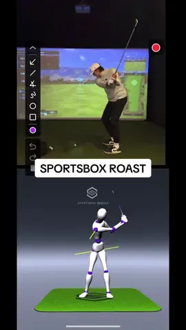 Sportsbox can roast your swing 🔥 unlike your buddies, we actually help you fix it. #roastmyswing #sportsboxai #golf