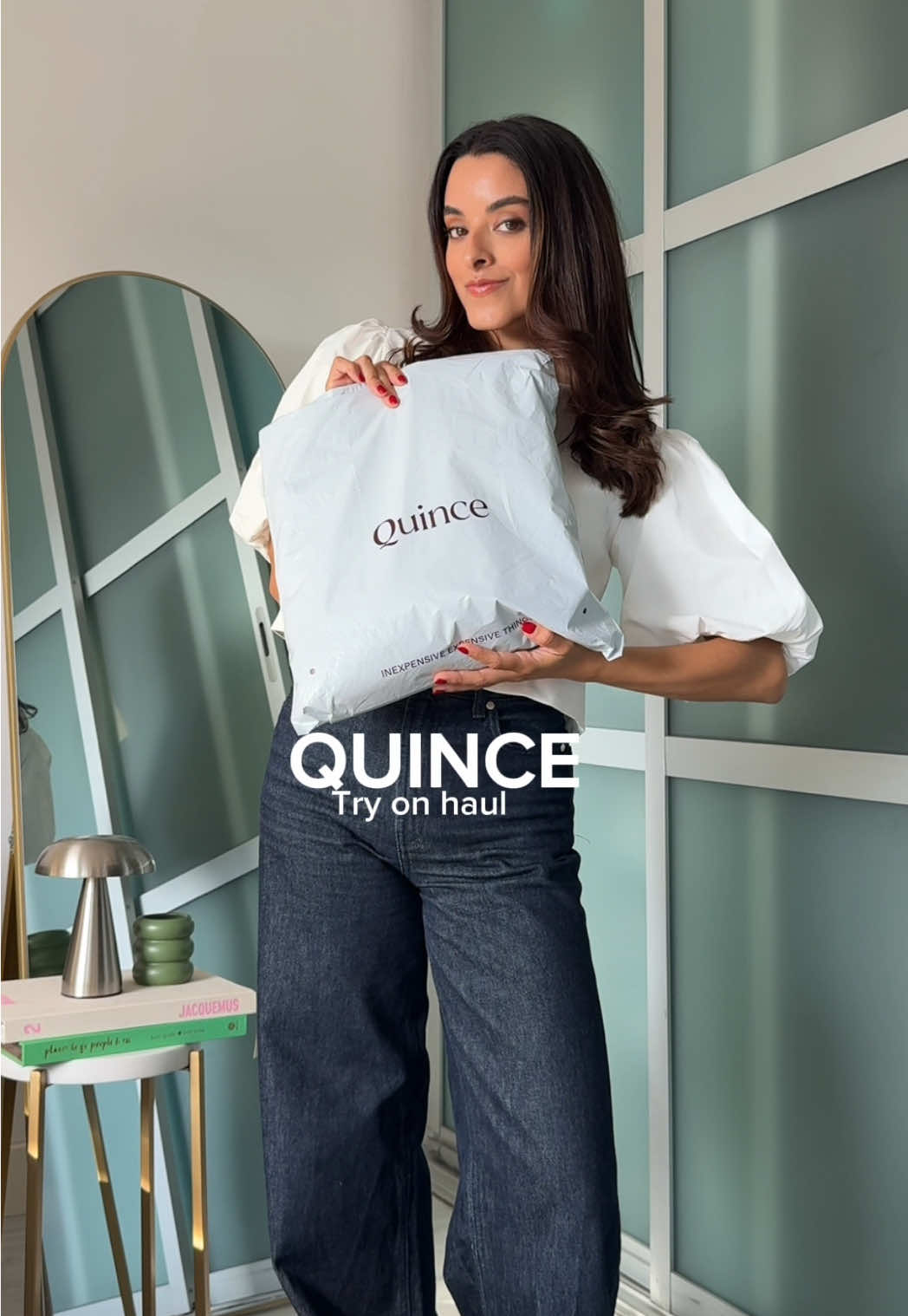 Loving these pieces from @onequince 🫶🏻  Try on haul + how I’ll wear each one! Use my code for a 10% off: INFG-25WHATMAJOWEARS10   #quincepartner #quince #tryonhaul #quincesweaters #OOTD 