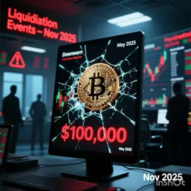 Current Bitcoin Status: Bitcoin fell below the critical $100,000 level for the first time since May 2025  The cryptocurrency market has experienced significant volatility, with multiple large liquidation events throughout November 2025!