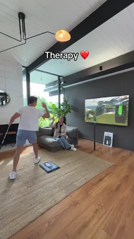 Golfers Dream Gift 🎁 $99 Golf Simulator that allows any golfer to play golf from the comfort of their living room. #dreamgolfgift #golfgift #golfers #gifting #golfgift 
