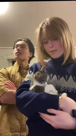 Our little perfect wabi sabi baby☹️🫶 #wabisabi #kitten #catsoftiktok #fyp #couple 