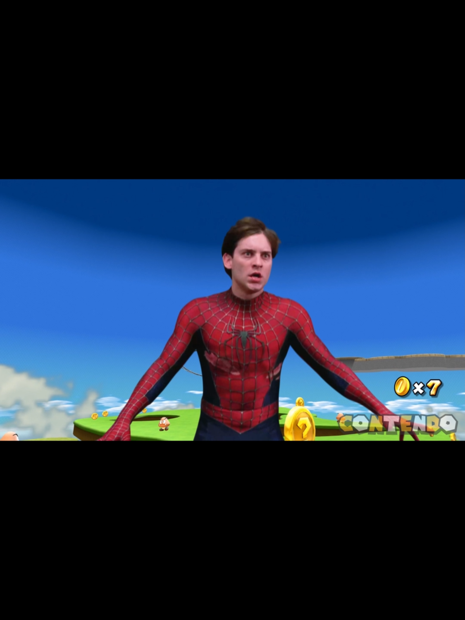 Spider-Man in Mario Galaxy: Rolling Green Galaxy #spiderman #supermariogalaxy #memes #nintendomemes #tobeymaguire #mariomovie #fyp