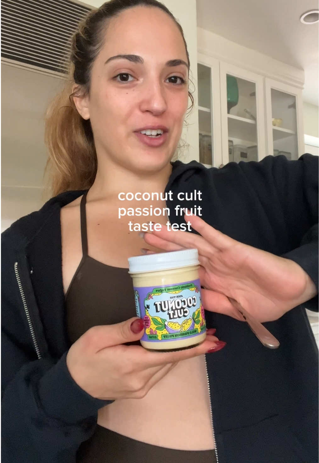 ngl this might top the strawberry flavor too @The Coconut Cult #coconutcult #wellnessgirl #probiotic #probioticyogurt #tastetest 