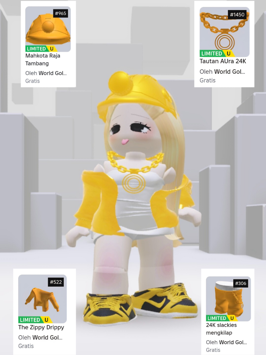 Toturial UGC Golden Hunters 💞 #roblox #robloxtutorial #robloxugc #fyp #limited 