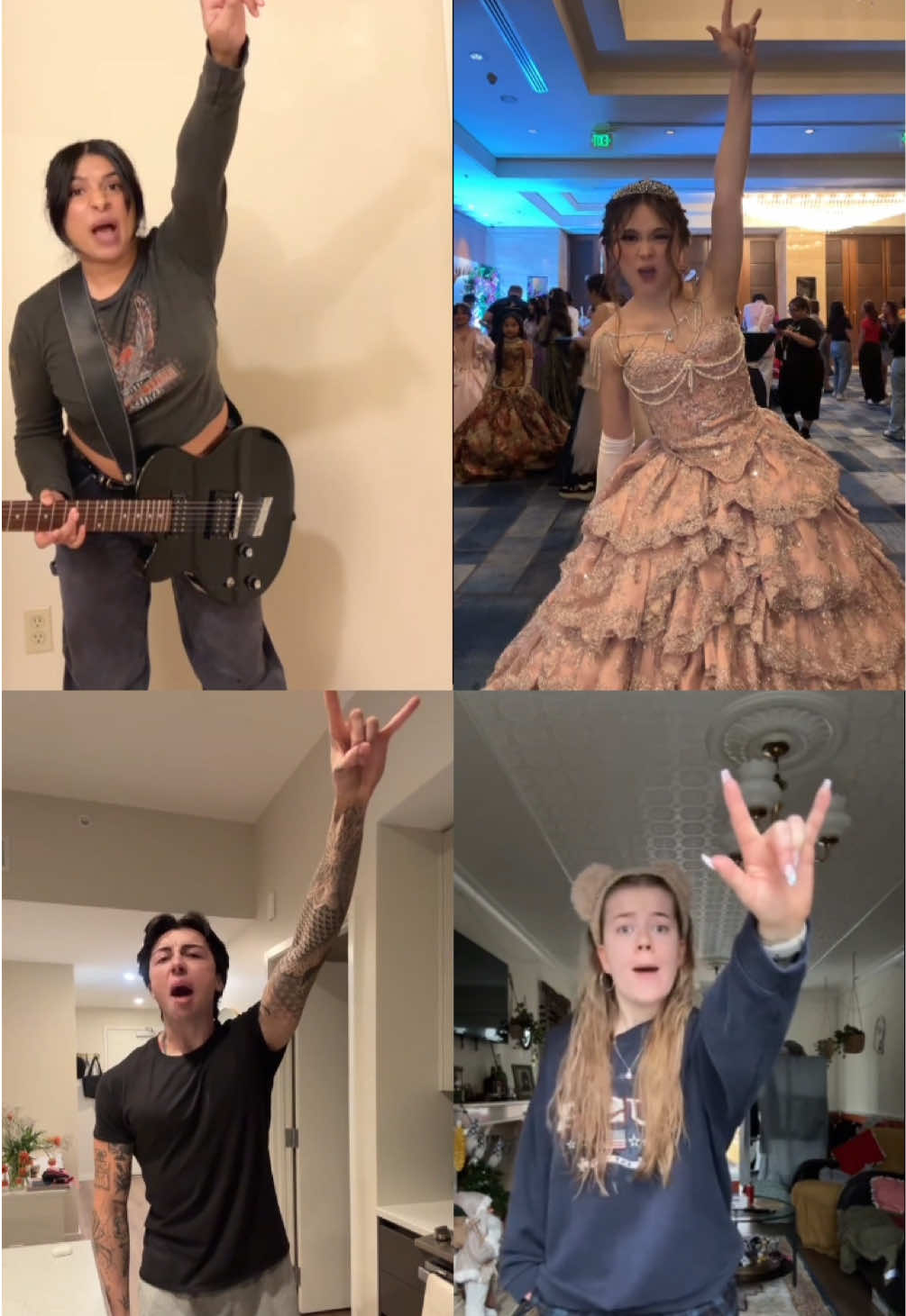 Devil horns up for everyone who hopped on this 'Rockstar' trend 🤘@katie 2 @Andrea @brianna montana @Bell 