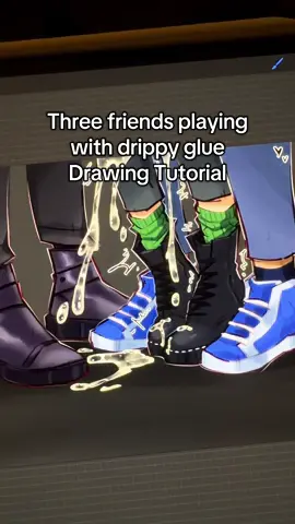 Glue and friends 🥰💅🏻 #arttutorial #drawingtutorial #digitaldrawing #digitalartist #xyzabc 