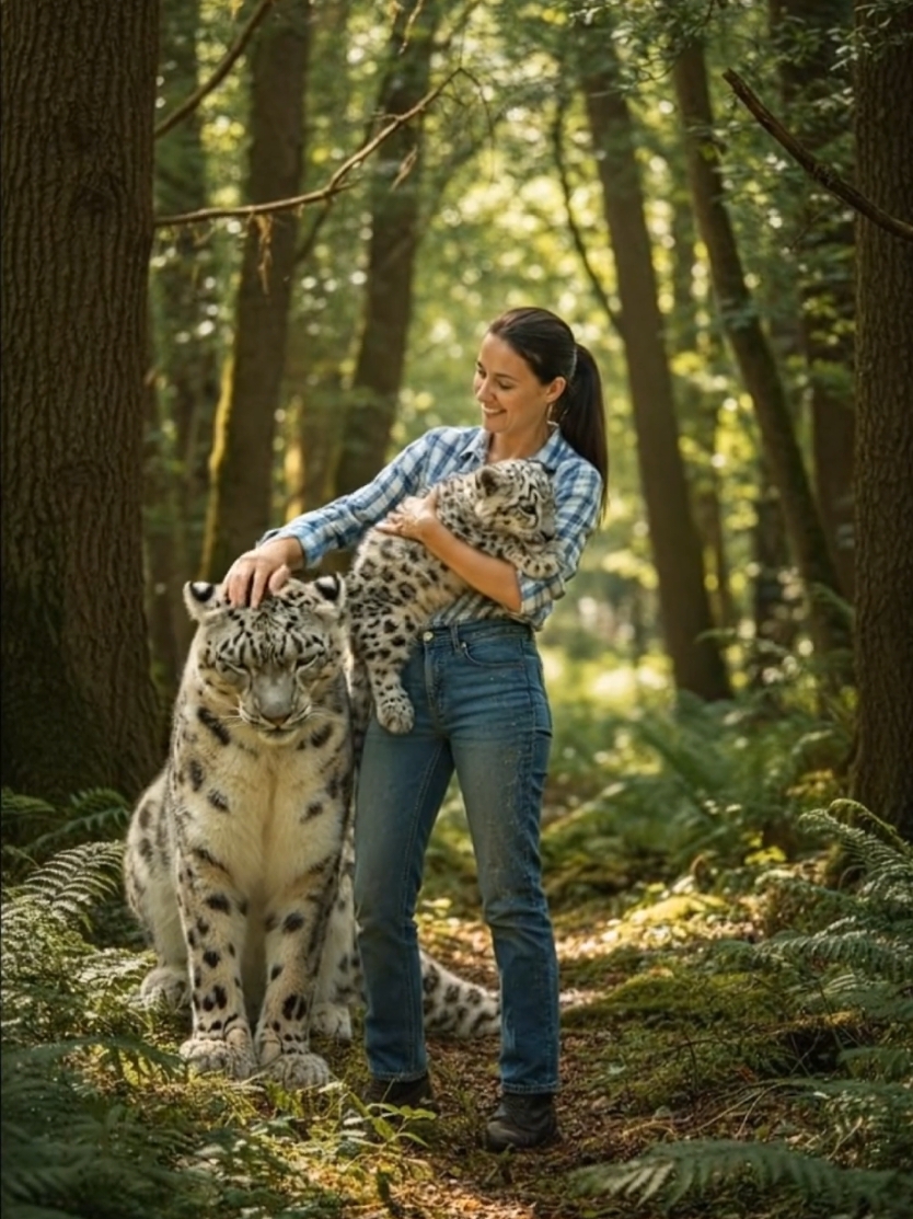 Baby Leopard Asks Woman for Cow's Milk#viral #animals 